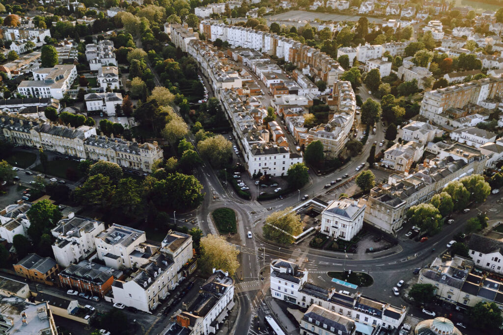 Cheltenham from above